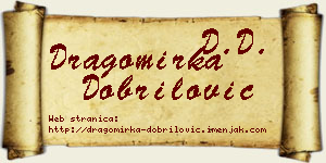 Dragomirka Dobrilović vizit kartica